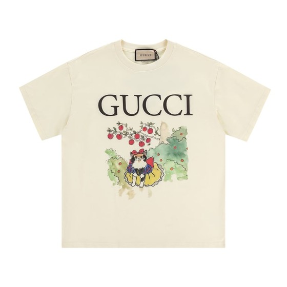 Gucci Early Spring Collection High-Weight Short-Sleeve